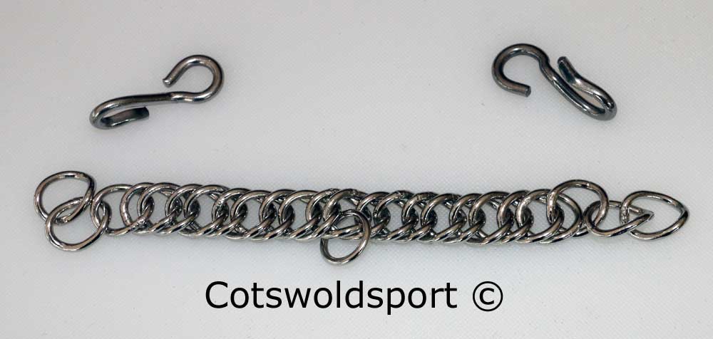 Stainless Steel Curb Chain with a pair of Hooks